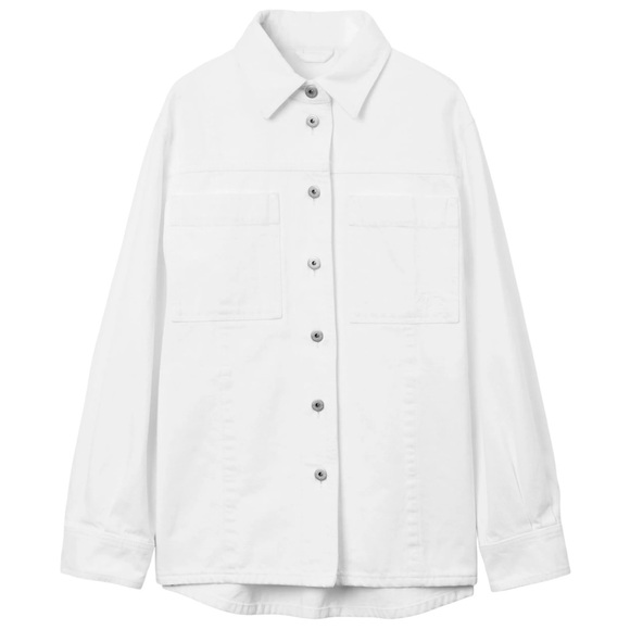 NWD Burberry White Denim EKD Over-shirt Jacket